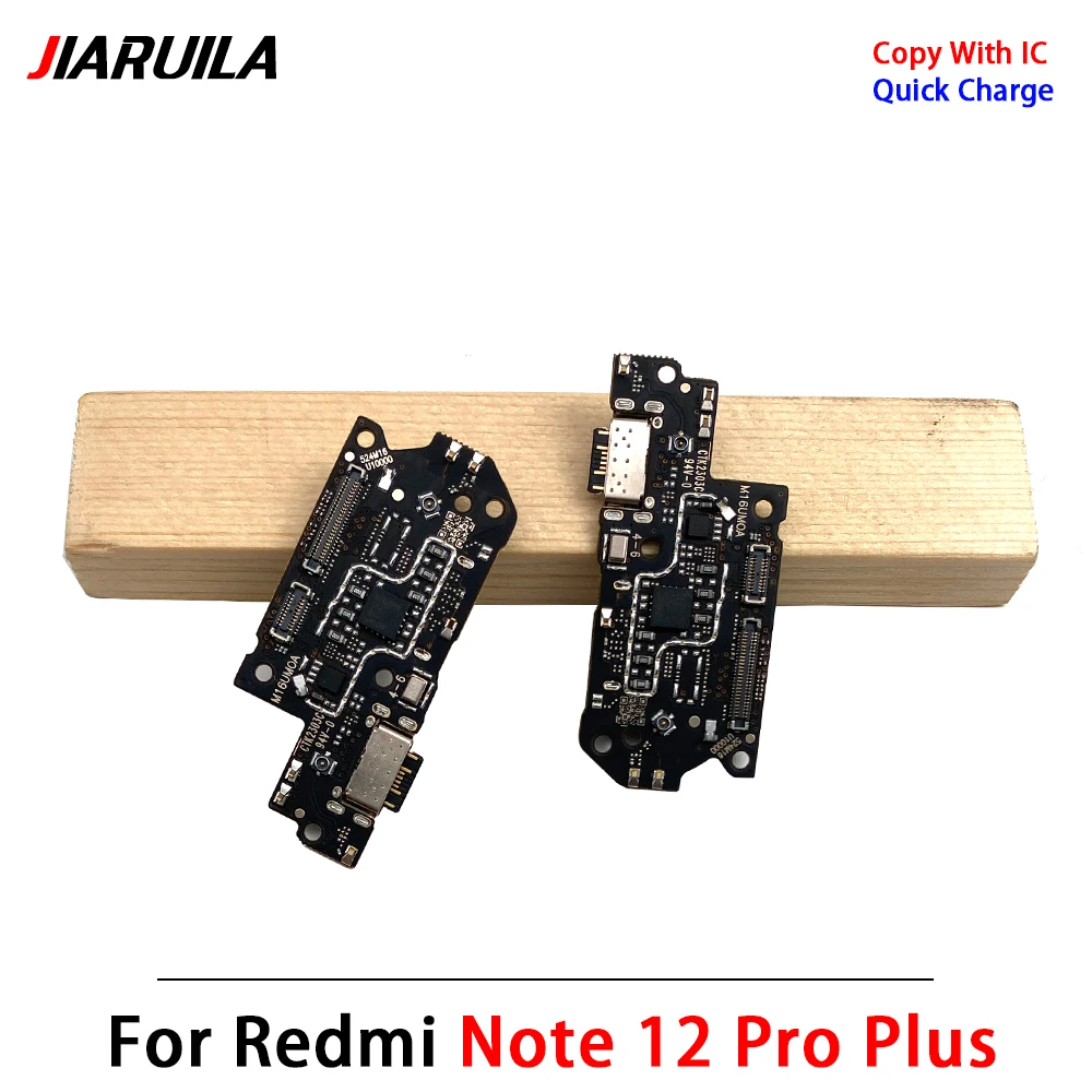 10Pcs For Xiaomi Redmi Note 12 Pro Plus USB Charging Port Mic Microphone Dock Connector Board Flex Cable Repair Parts