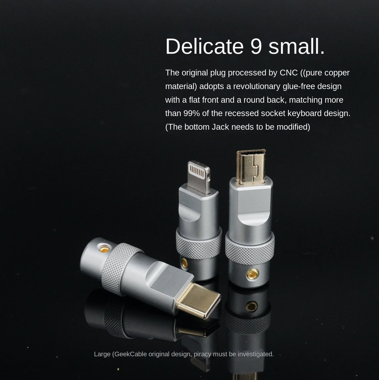 GeekCable Handmade Customized Red & Black USB Cable Mechanical Keyboard Data Cable with SP Keycap Theme for Computer Accessories