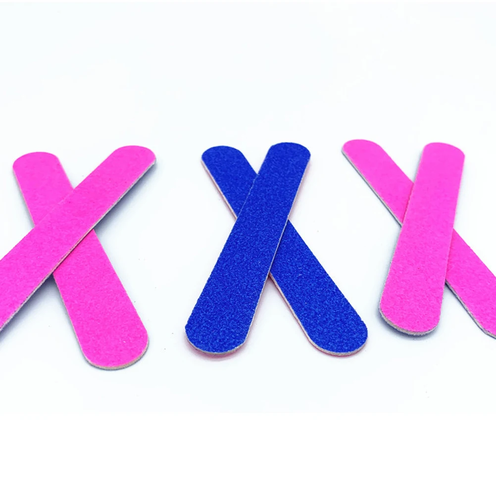 

100pcs Sandpaper Files Wood Smooth Nail Files Sticks Double Sided Manicure Grinding Polishing Tools Nail Accessories