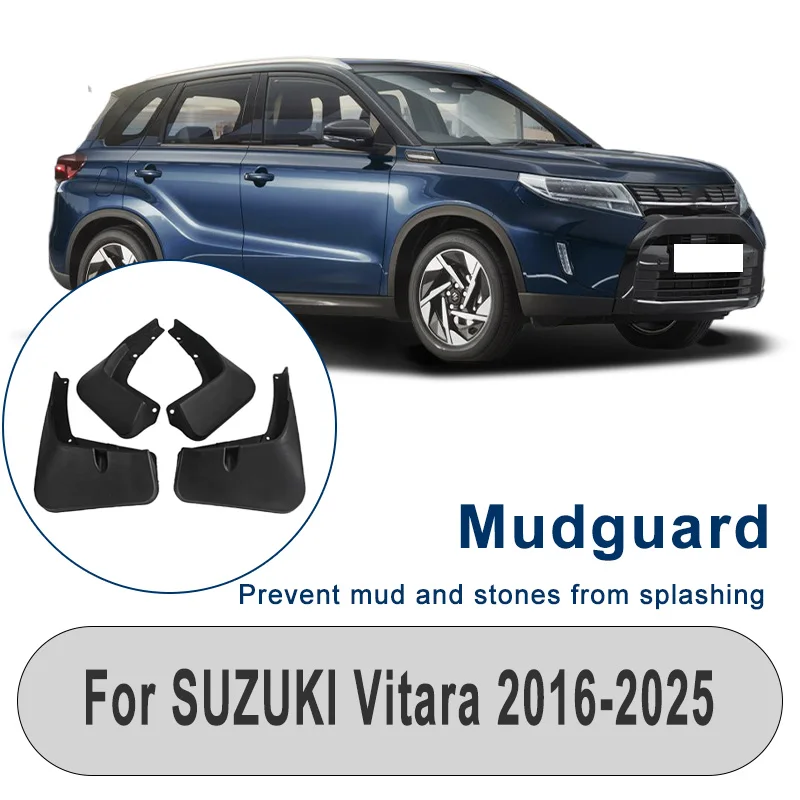 

Protect Car Paint 4-Piece Mud Flaps - For SUZUKI Vitara 2016-2025, Prevent Stone Splatter & Mud Splash Mudguards Fender