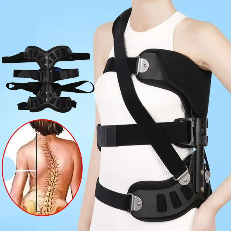 Scoliosis Brace Posture Corrector Treatment Adjustable Spinal Auxiliary Orthosis for Back Postoperative Recovery-For General