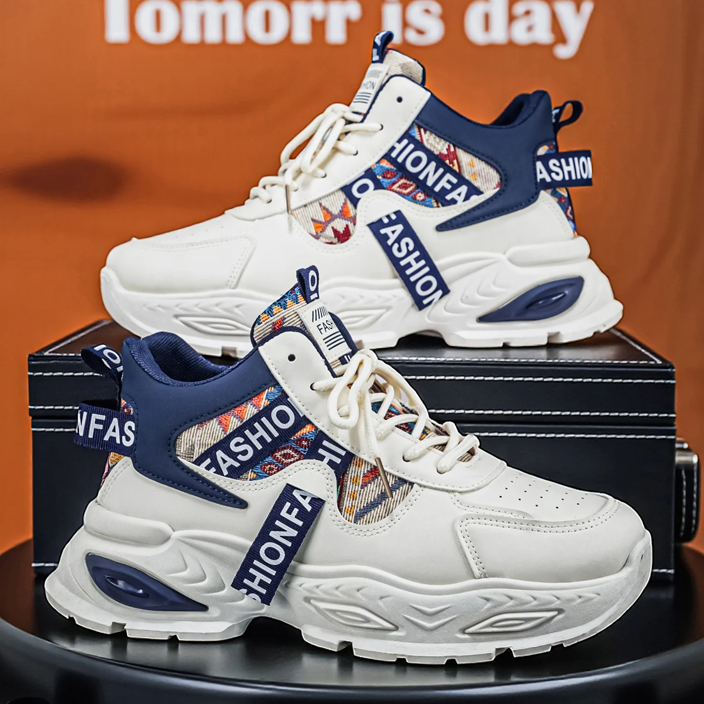Men's Breathable Casual Sneakers Luxury Trainer Fashion Loafers Comfortable Running Shoes for Male