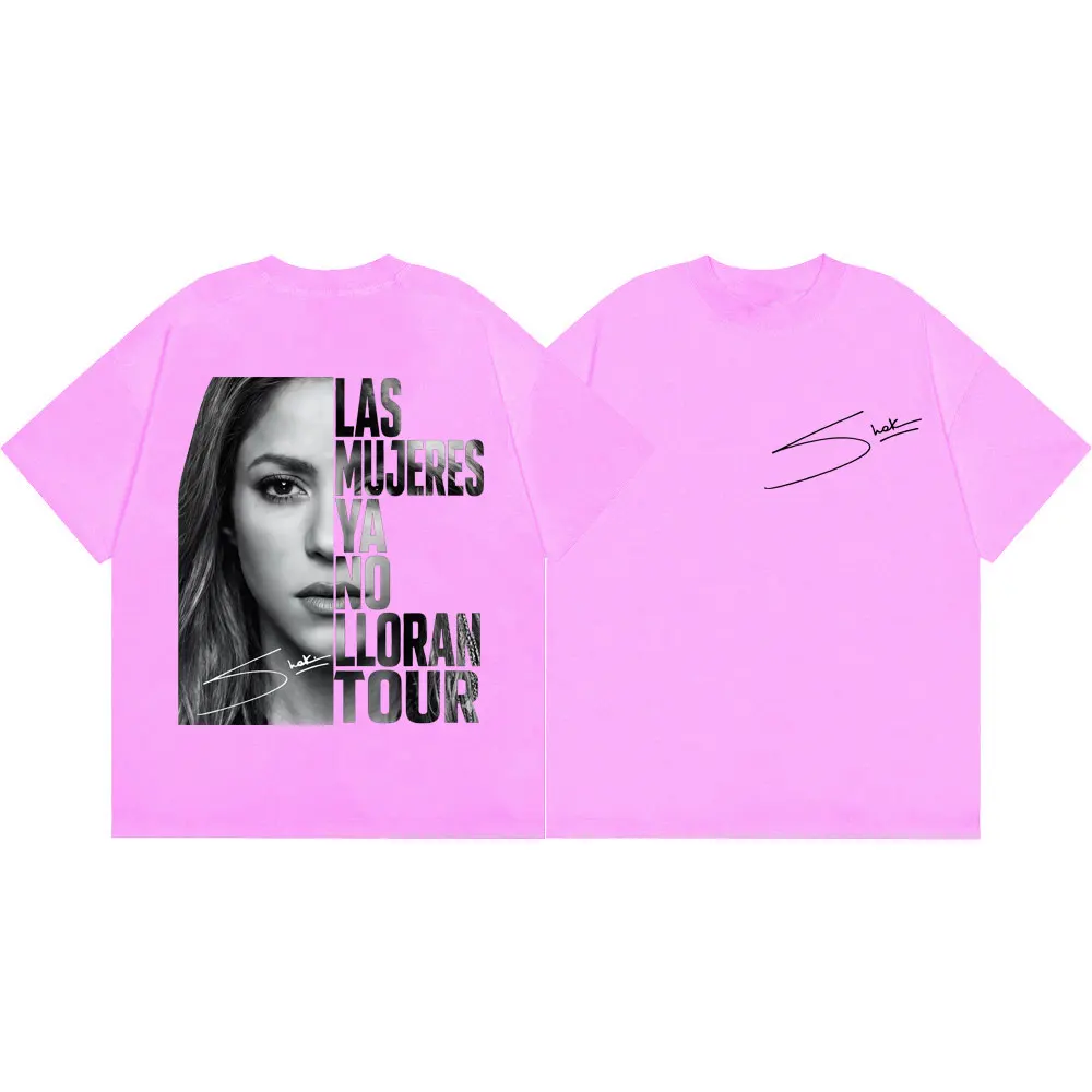 Shakira Las Mujeres Ya No Lloran World Tour 2026 Grafik-T-Shirts für Männer und Frauen, Vintage-Ästhetik-T-Shirts, lässiges Mode-T-Shirt – Detail 7