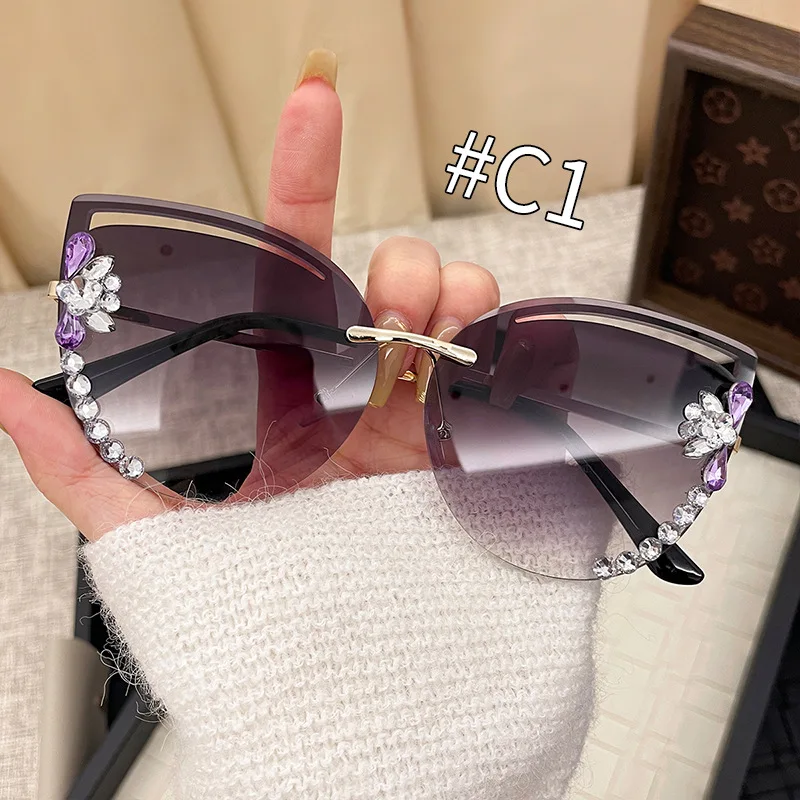 ファッション特大サングラス女性 UV400 サングラスヴィンテージスクエア眼鏡ブランドデザイナー Oculos
