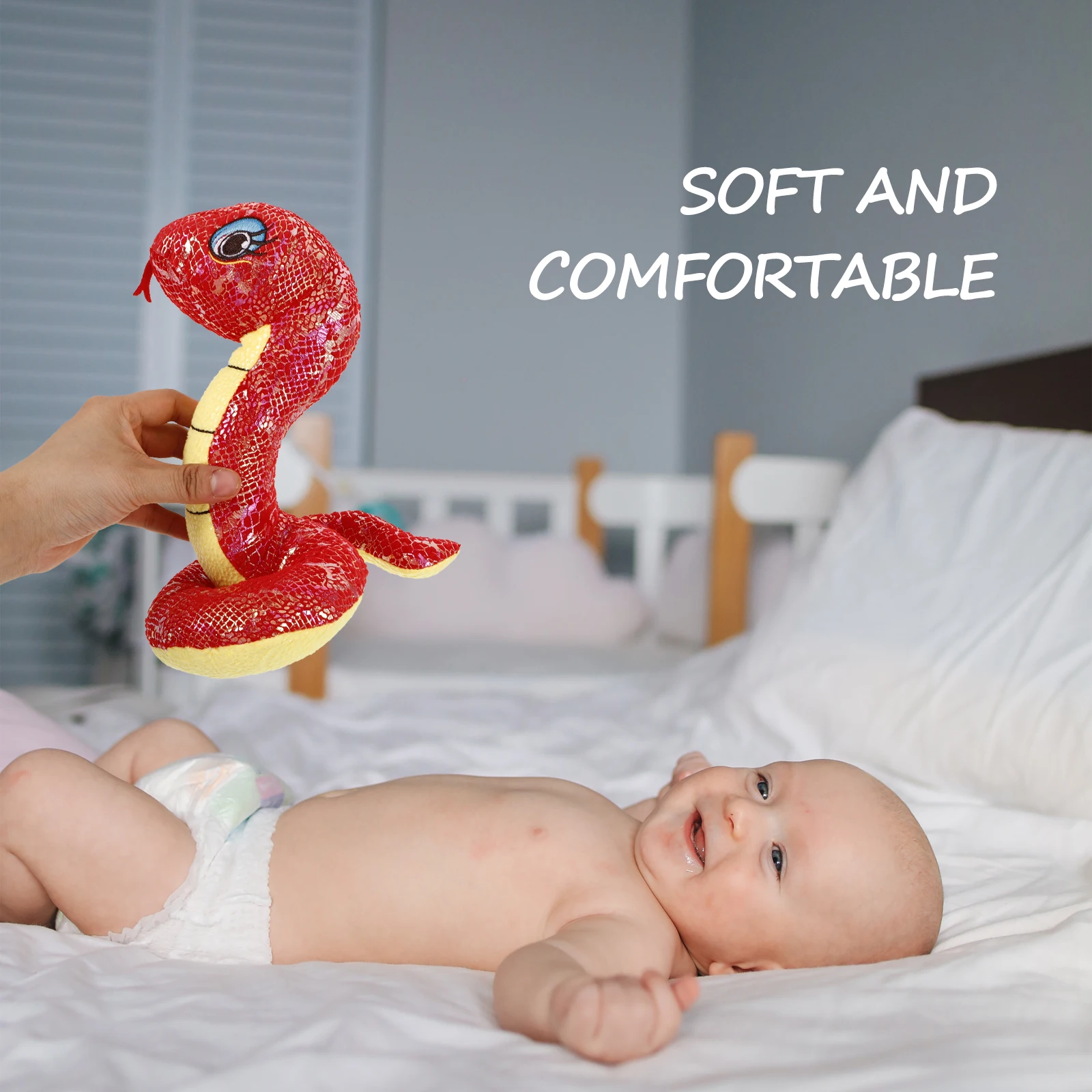 

Фигурка талисмана животного, змея, реалистичные мягкие игрушки, розыгрыши, модели, забавные рептилия