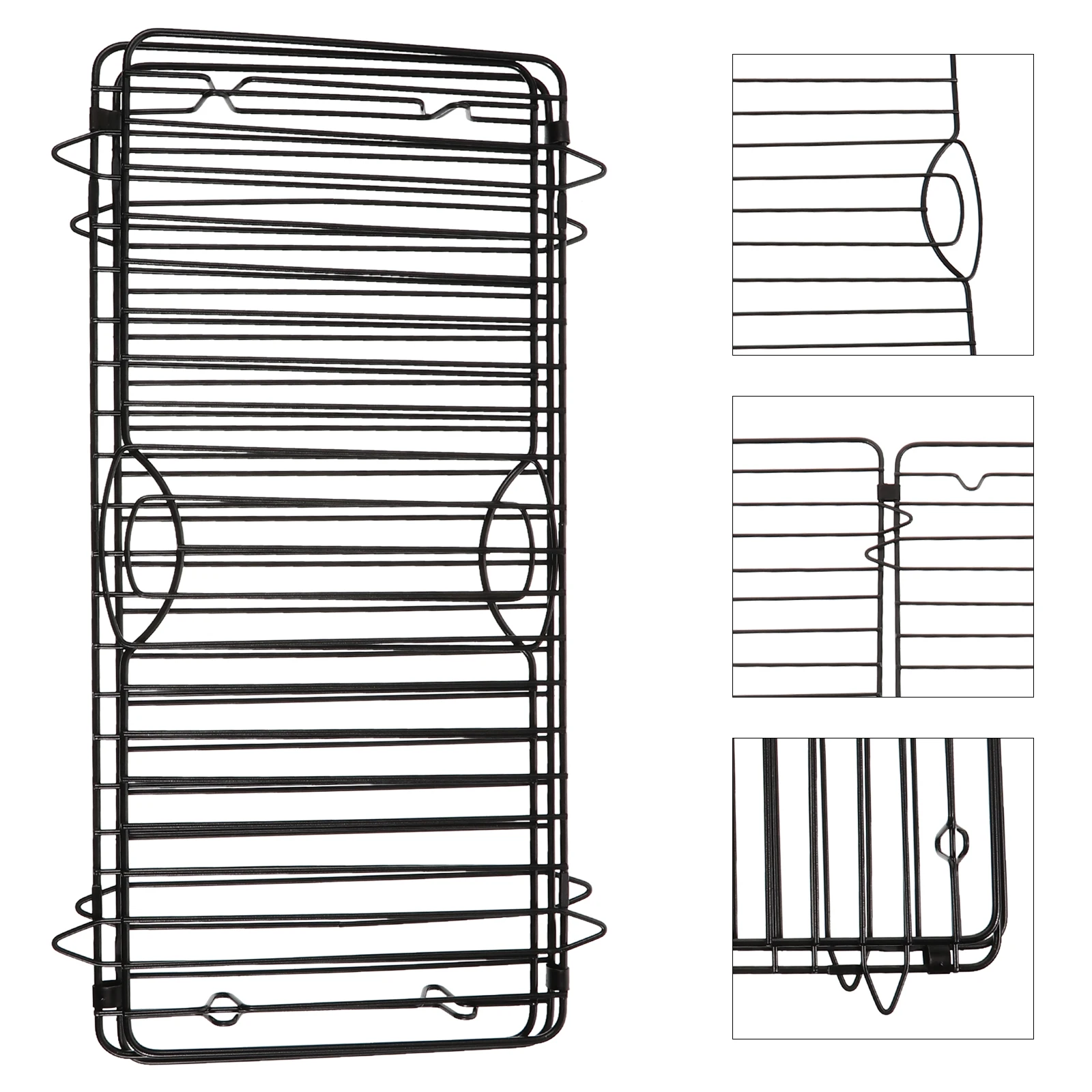 Foldable Cooling Rack High Carbon Steel Wire Large Capacity Cake Bread Mesh Kitchen Tools Easy Storage Use Baking BBQ