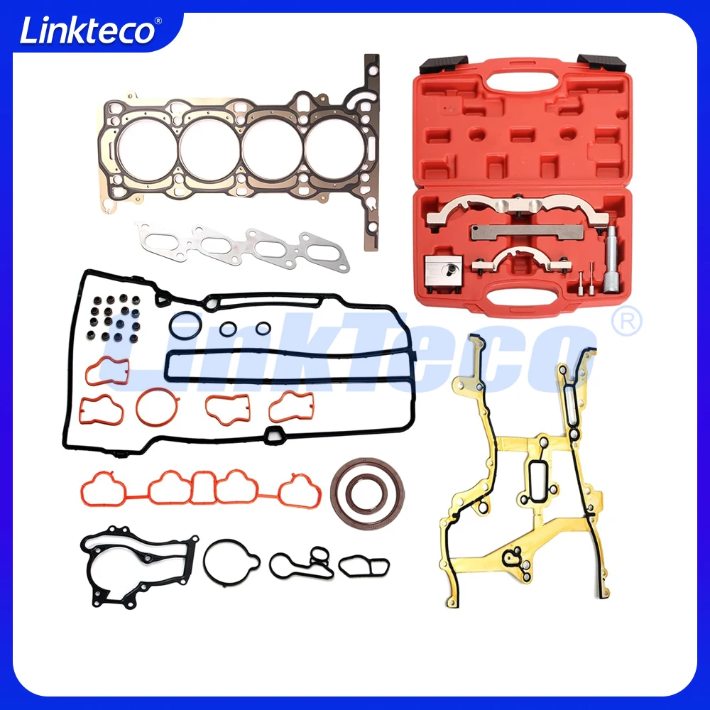 مجموعة حشية رأس المحرك مجموعة أدوات توقيت توربو تناسب 1.4 لتر L4 GAS A 14 NET LUJ لـ 2011-2015 GM شيفروليه كروز DOHC VIN-B C 9 1.4L