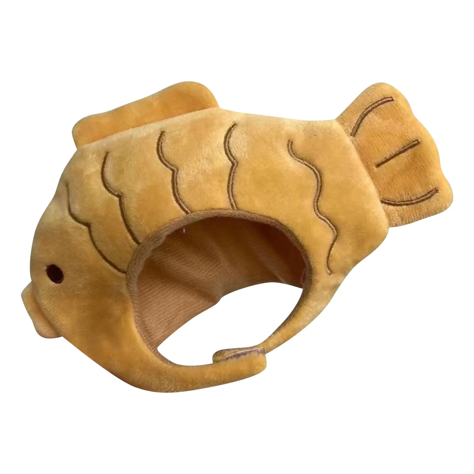 الكرتون القط قبعة لطيف شكل الأسماك الحيوانات الأليفة القط زي تنفس غطاء الرأس قبعة للقطط الحيوانات الأليفة القط القبعات الحيوانات الأليفة أفخم متعة قبعة لعبة للقطط