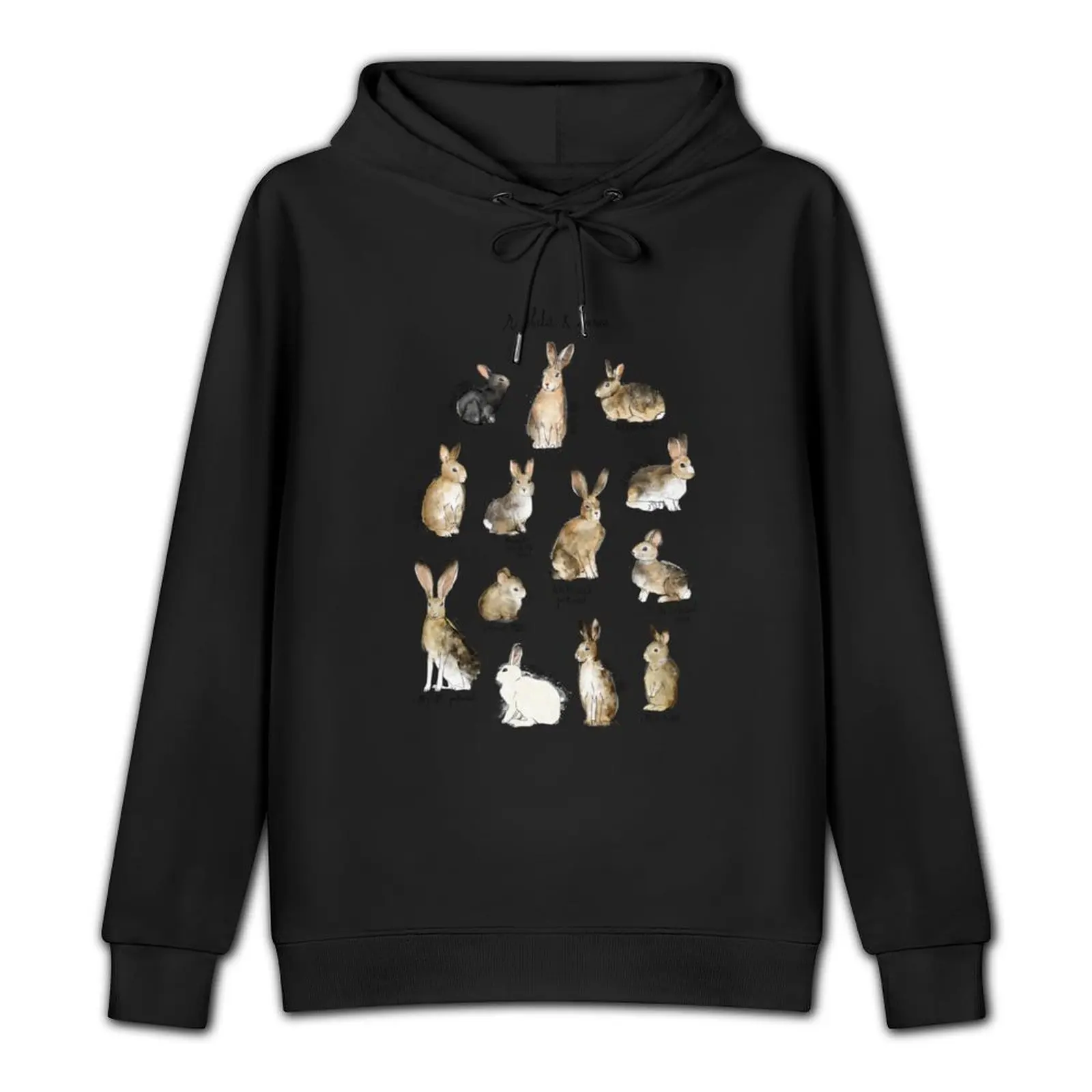 Rabbits & Hares Pullover Hoodie men clothes mens designer clothes men's sweat-shirt graphic hoodies