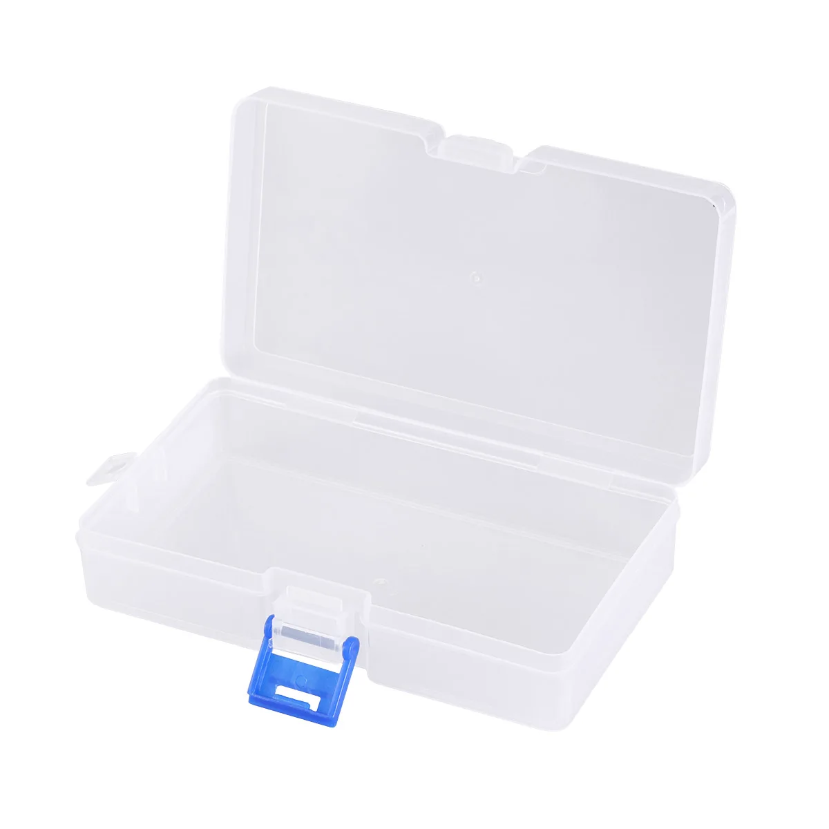 

10pcs Plastic Storage Box Transparent Organizer Earring Ring Medicine Dustproof Cover Durable Pp Container For Home Storage