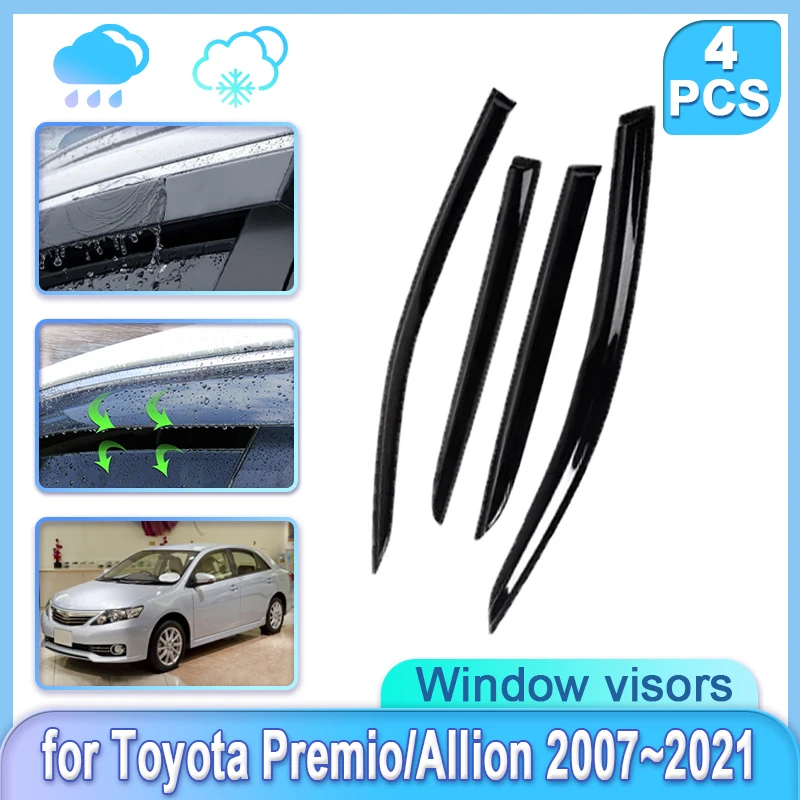 

Car Window Door Visor For Toyota Premio Allion T260 2007~2021 2018 2019 Moulding Trim Guard Shades Door Visor Car Accessories