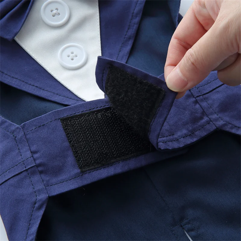 Luxuriöses Herren-Haustierkostüm für kleine Hunde – Hochwertiger Welpen-Frackanzug für Chihuahua, Malteser und andere Haustiere – Hochzeitskleidung – Detail 15