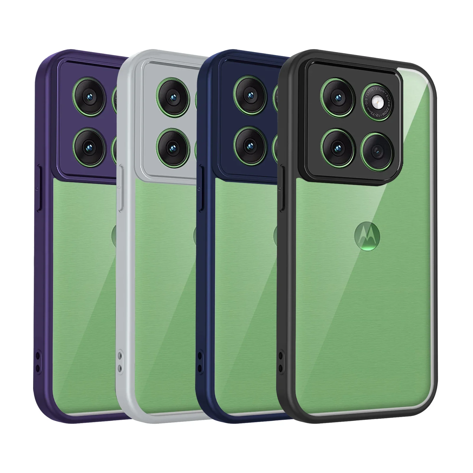 Für Motorola Moto G57 G67 G86 G06Power Stoßstange Air Kissen Matte Zurück Abdeckung Harte Telefon Fall für Moto G56 G85 G84 G75 G55 G54 G64