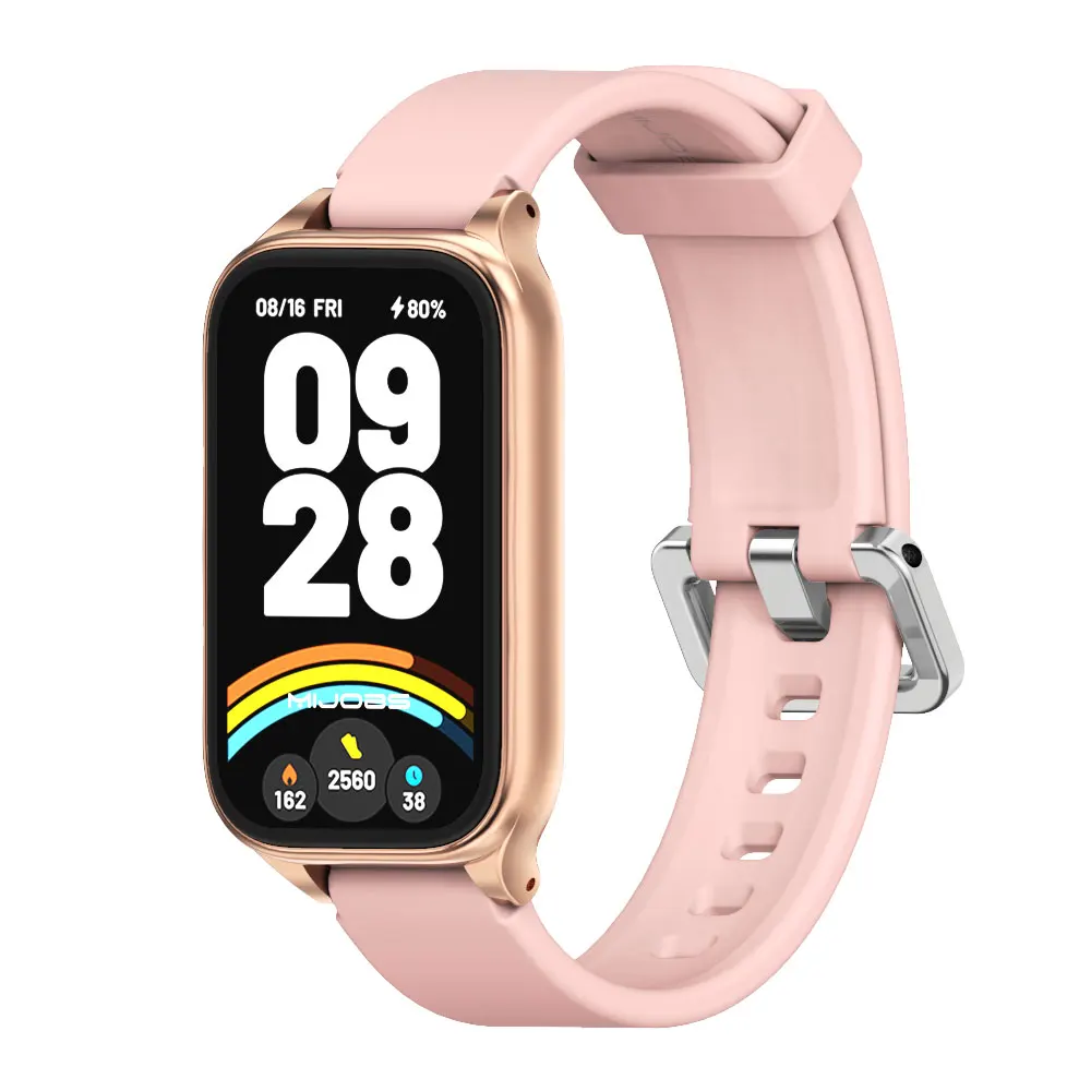 For Mi Band 9 Active Strap for Mi Band 8 Active Watchband Silicone Wristband for Xiao mi Mi Band 9 Active Strap Accessories