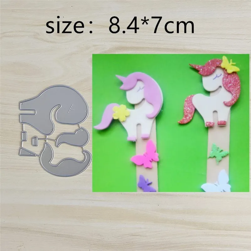 

Unicorn Metal Cut Dies Stencils for Scrapbooking Stamp/Photo Album Decorative Embossing DIY Paper Cards