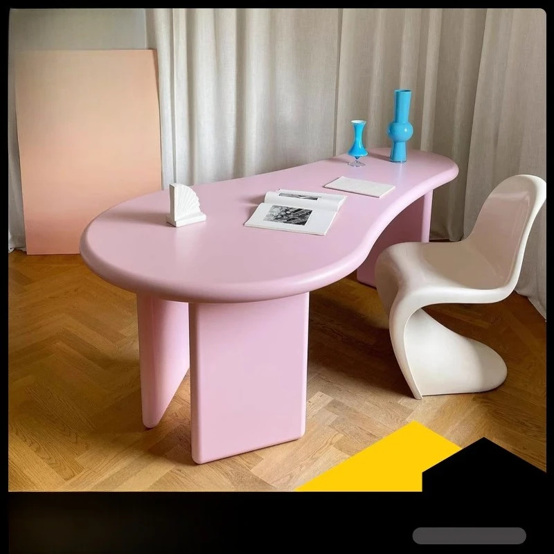 

Nordic simple desk desk small dining table cute cream style work table modern style