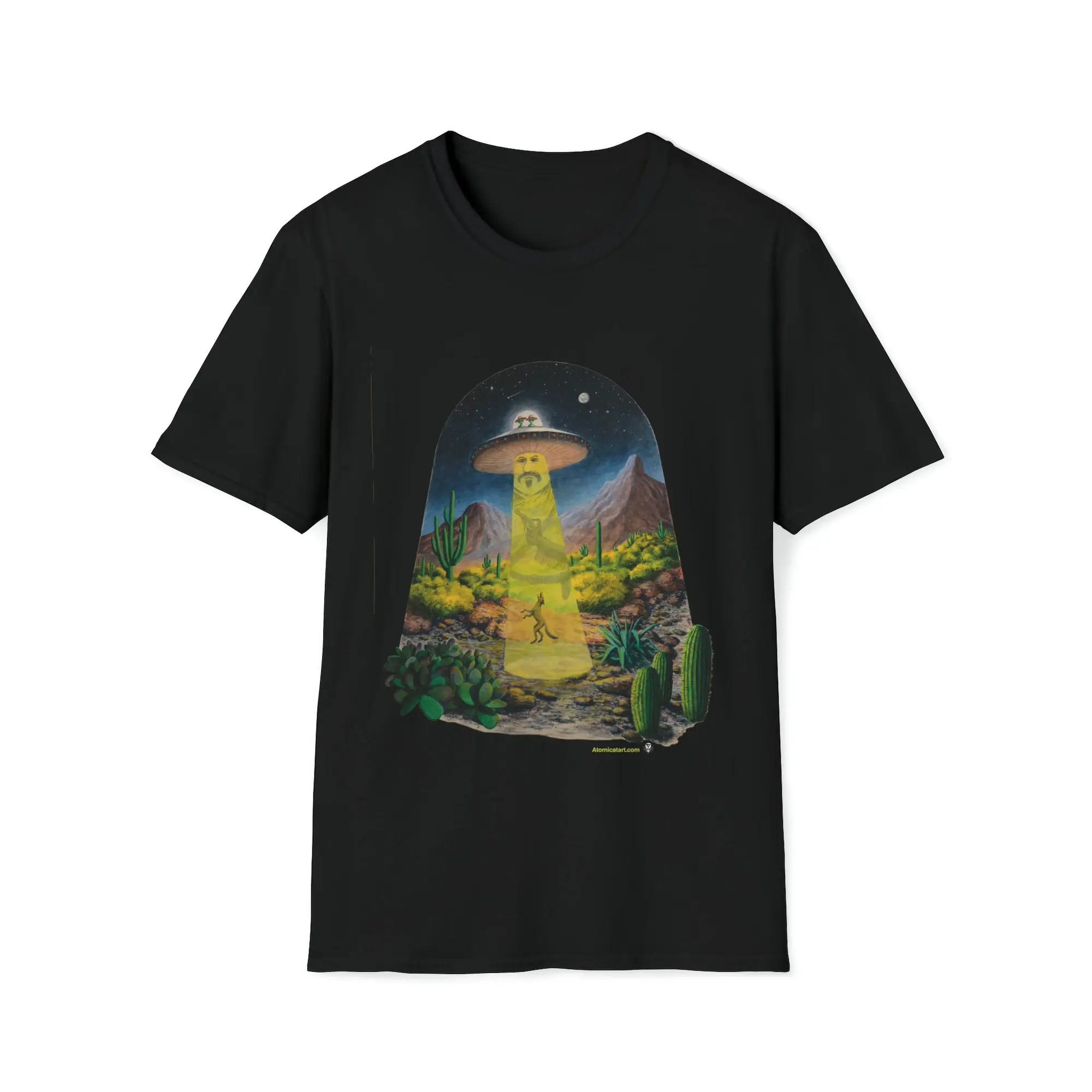 Coyote Alien Abduction T Shirt