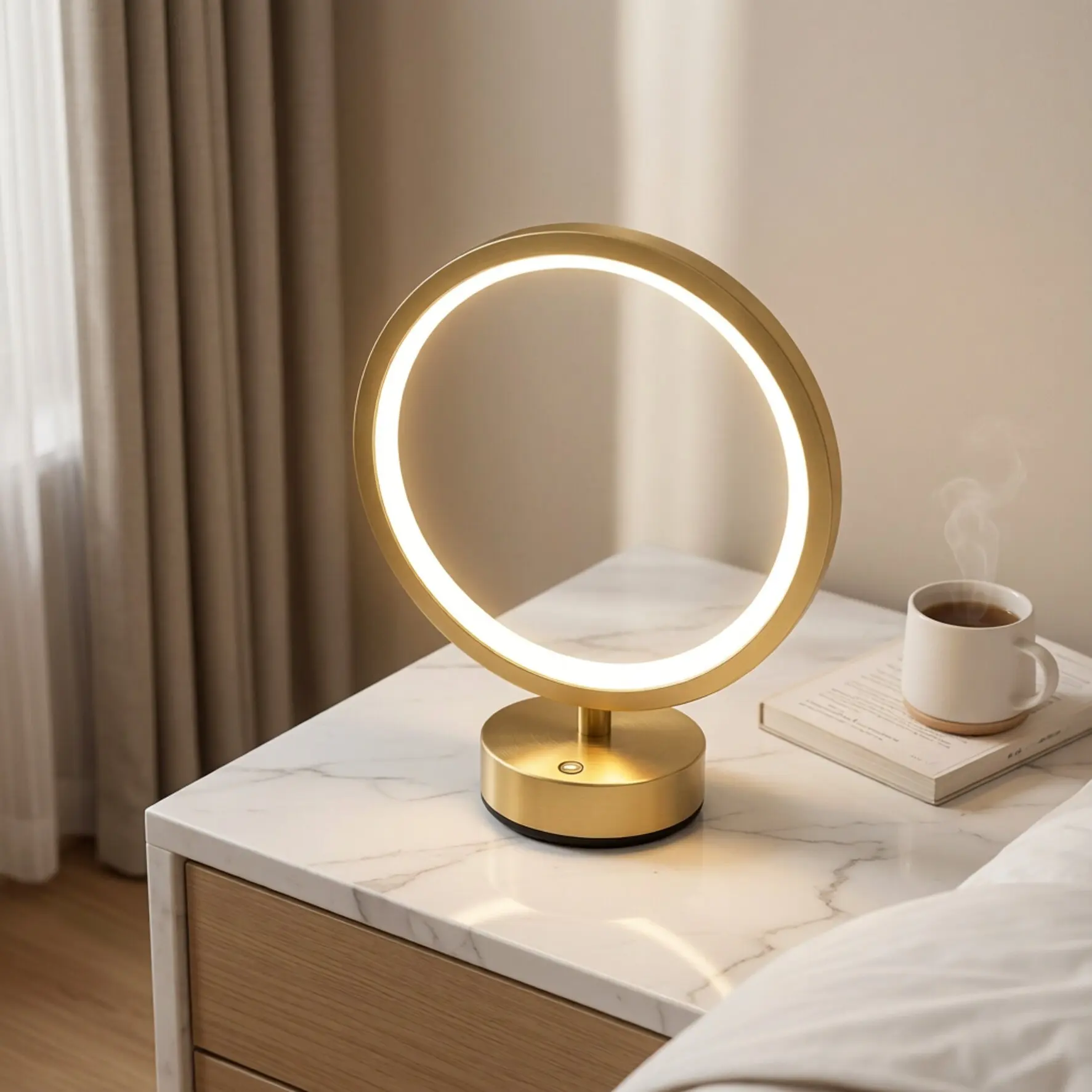 

Table Lamp Night Light Ins Wind Charging Touch Minimalist Eye Protection Desk Reading Advanced Atmosphere