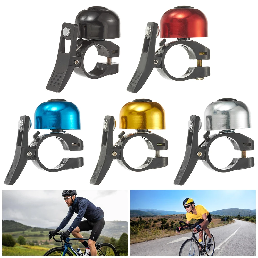جرس الدراجة من سبائك الألومنيوم، جرس المقود، بوق ركوب الدراجات، جرس دراجة مدمج مقاوم للصدأ للدراجات الجبلية على الطرق