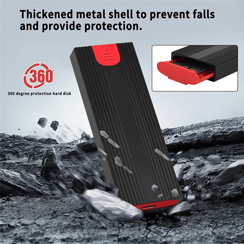 

M.2 SSD Enclosure Pcie SSD Case For M.2 Nvme & NGFF Hard Disk Converter For PC & Laptop SATA And NVME