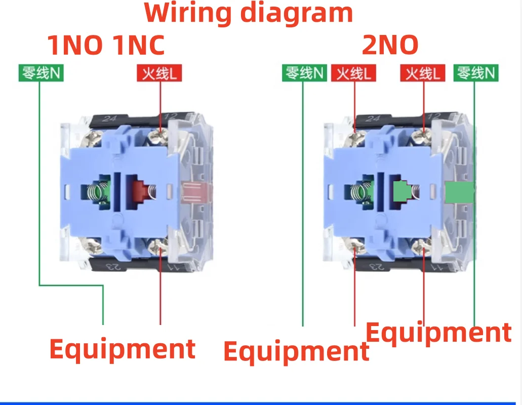 ปุ่ม LA38-11BN switch22MM พลังงานการล็อกตัวเองสตาร์ทหยุดจุดรีเซ็ตตัวเองเพื่อเปิดหัวเกียร์ที่สองและสาม