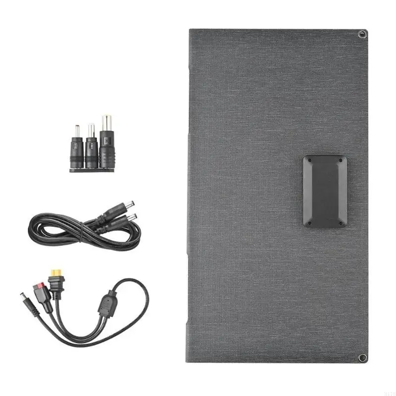 M17B 1 SET 40W ETFE Solar Board 18V/12V/9V/5V للتخييم والرياضة في الهواء الطلق