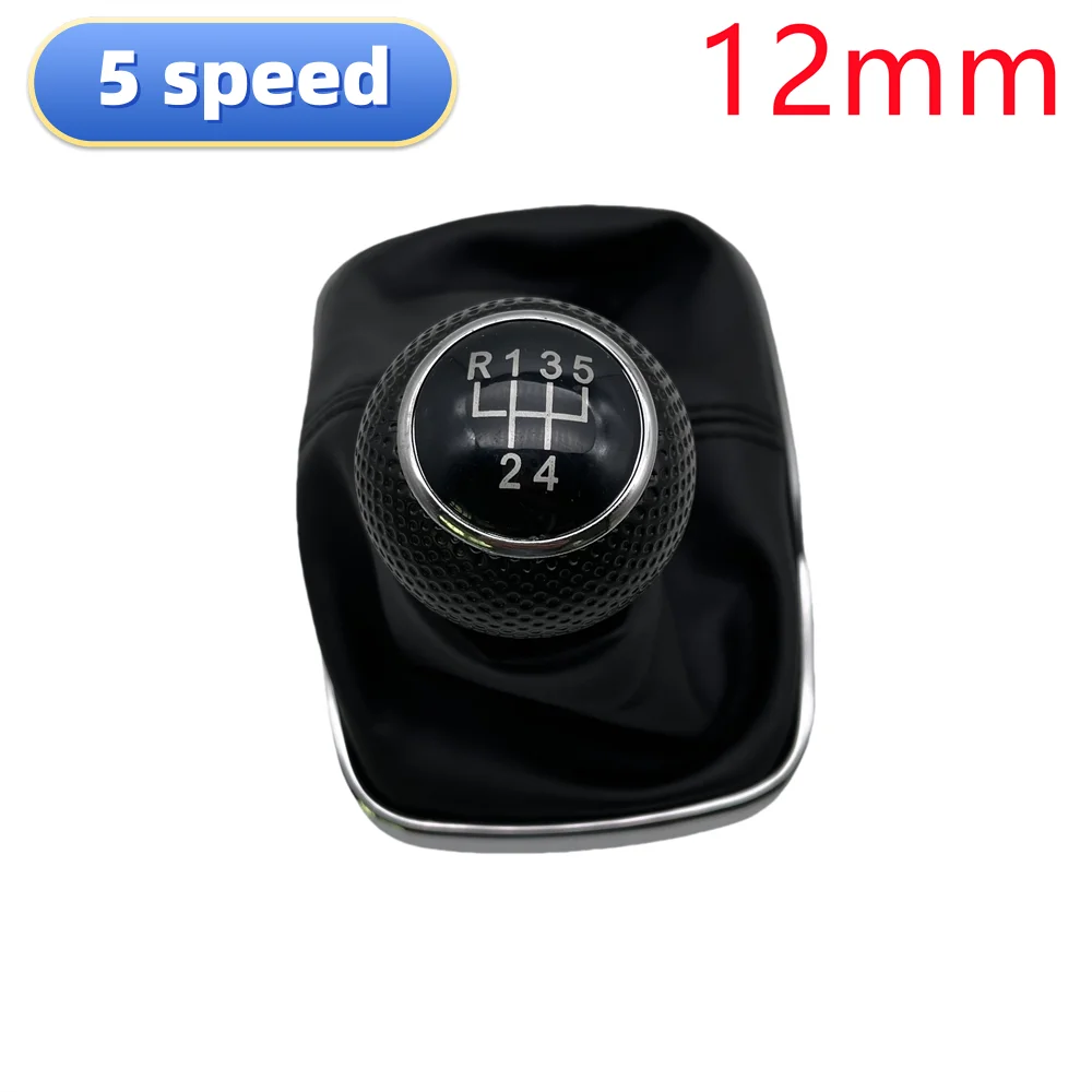 5/6 Speed 12/23mm Gear Shift Knob Lever Stick Gaiter Boot Cover  For Volkswagen VW 1999-2004 Golf 4 IV MK4 GTI R32 Bora Jetta MT