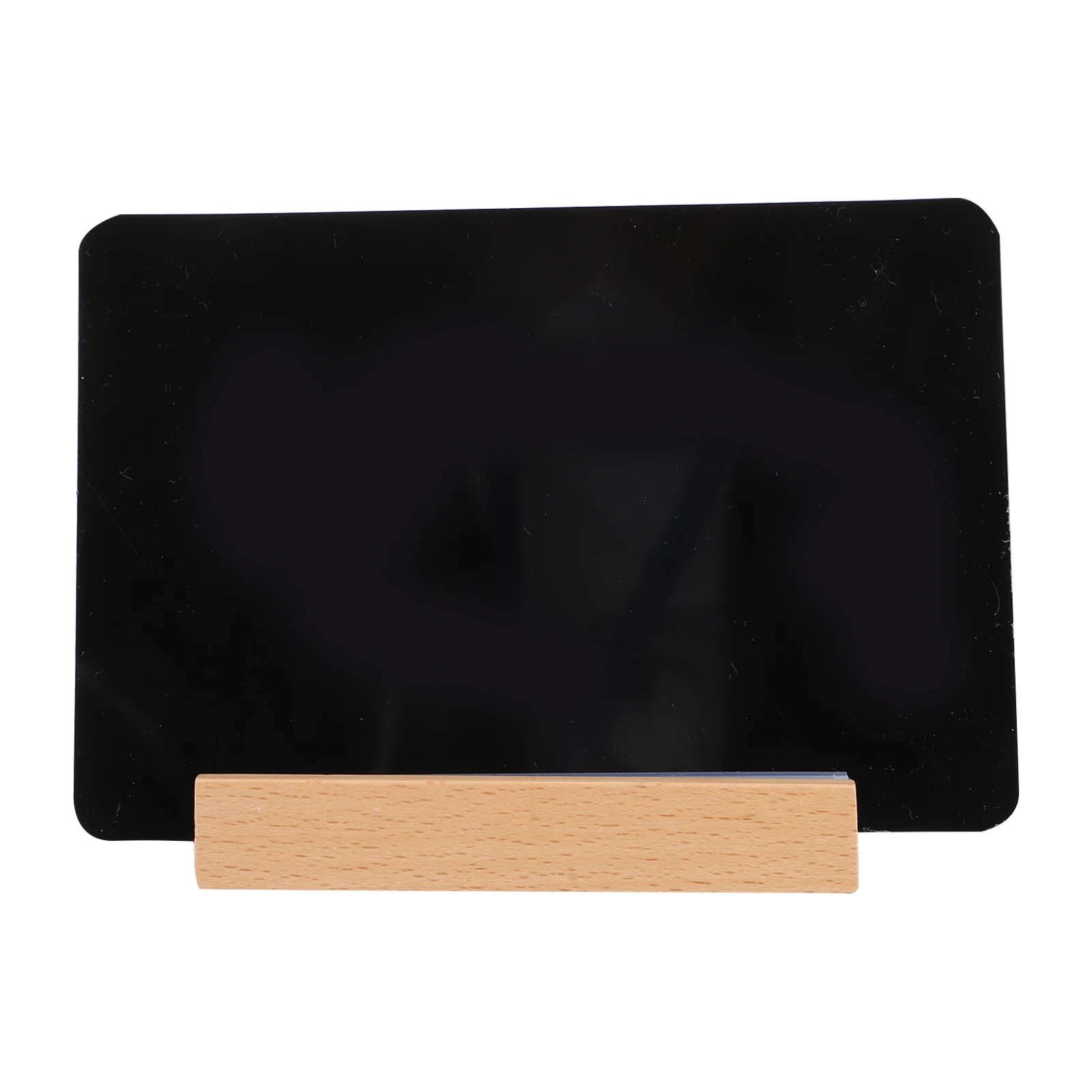 Wooden Display Board Mini Message Home Sign Dry Erase Writing Bulletin Whiteboard Black Household