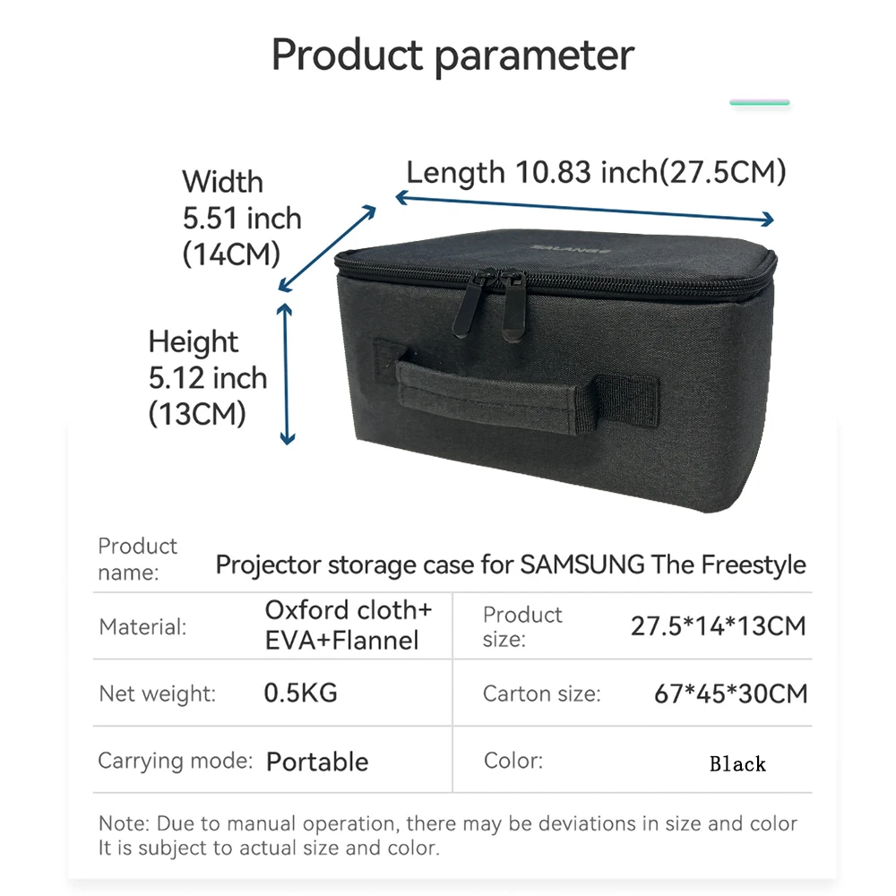 Salange Storage Case Travel Carry Projector Bag for Magcubic HY300 Protector Carrying Bags for HY320 Projector