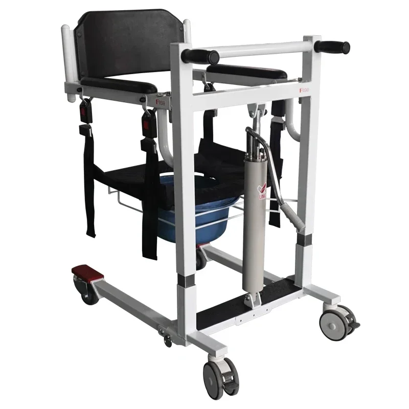 

Manual Hydraulic Patient Transfer Chair Online Technical Support Help Move Patient to Bathing or Shower