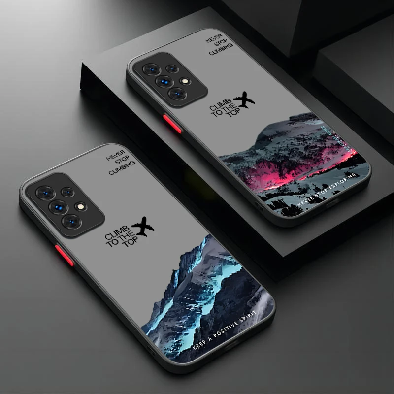 雪山航空機ケース Samsung Galaxy A05 A05S A33 A54 A24 A34 A14 A53 A23 A13 A52 A52S A32 A22 A12 A51 A71 A31 A50用