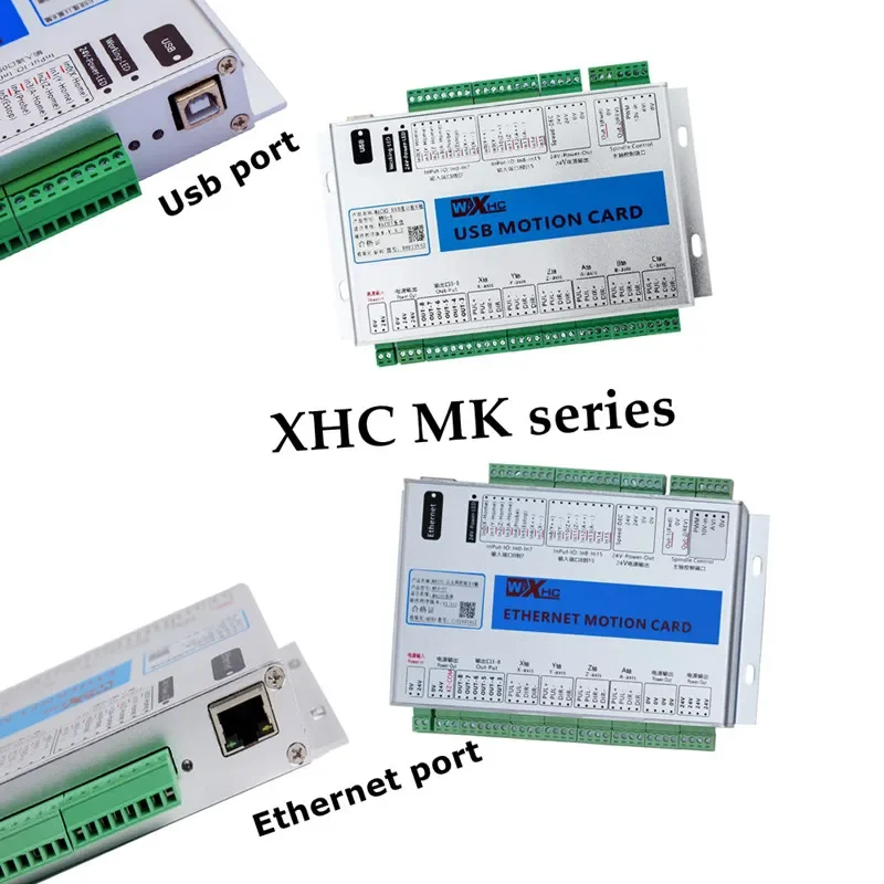 Wihc-placa controladora CNC MACH3 de 4 ejes, interfaz de puerto Ethernet, tarjeta de movimiento para enrutador CNC, controlador de grabado de madera MK4-ET