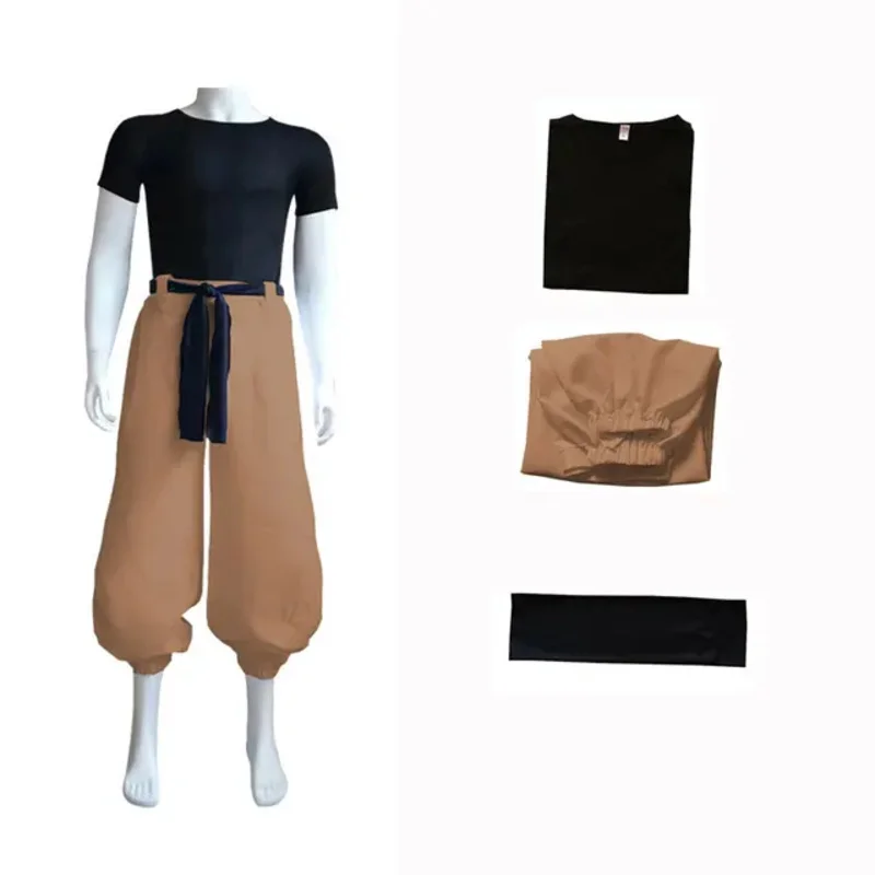 Bear's Den Men Anime Touji Costume Short Sleeve Top Pant Outfit Fushiguro Toji Cosplay Suit Hallowee New 2025