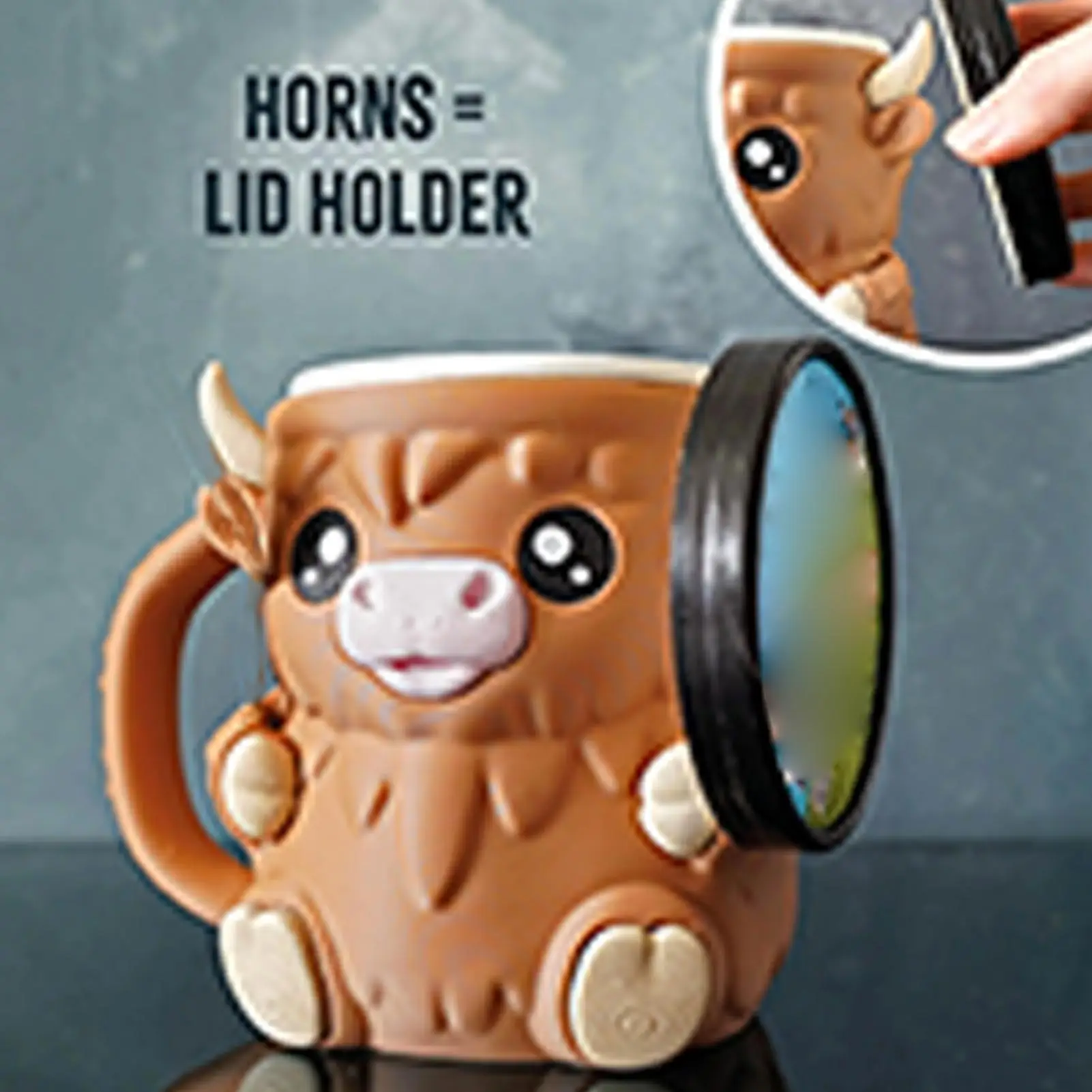 Ice Cream Holder Highland Cow Ice Cream Holders Sleeves Spill-Proof Beer Can Cup for Freezer Dessert Soda Outdoor Trips Summer - view 4