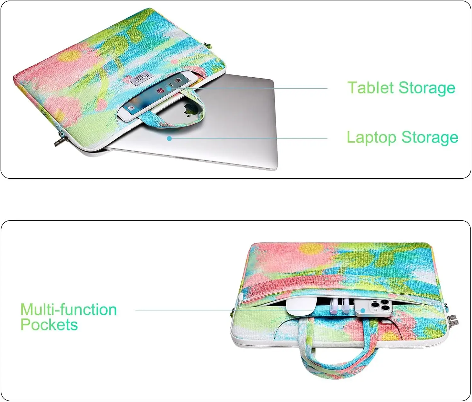 Laptop Handbag Sleeve Case 13.3 14 15.6 17.3 inch Notebook Bag for MacBook Air Pro Asus Dell Computer Shoulder Handbag Briefcase