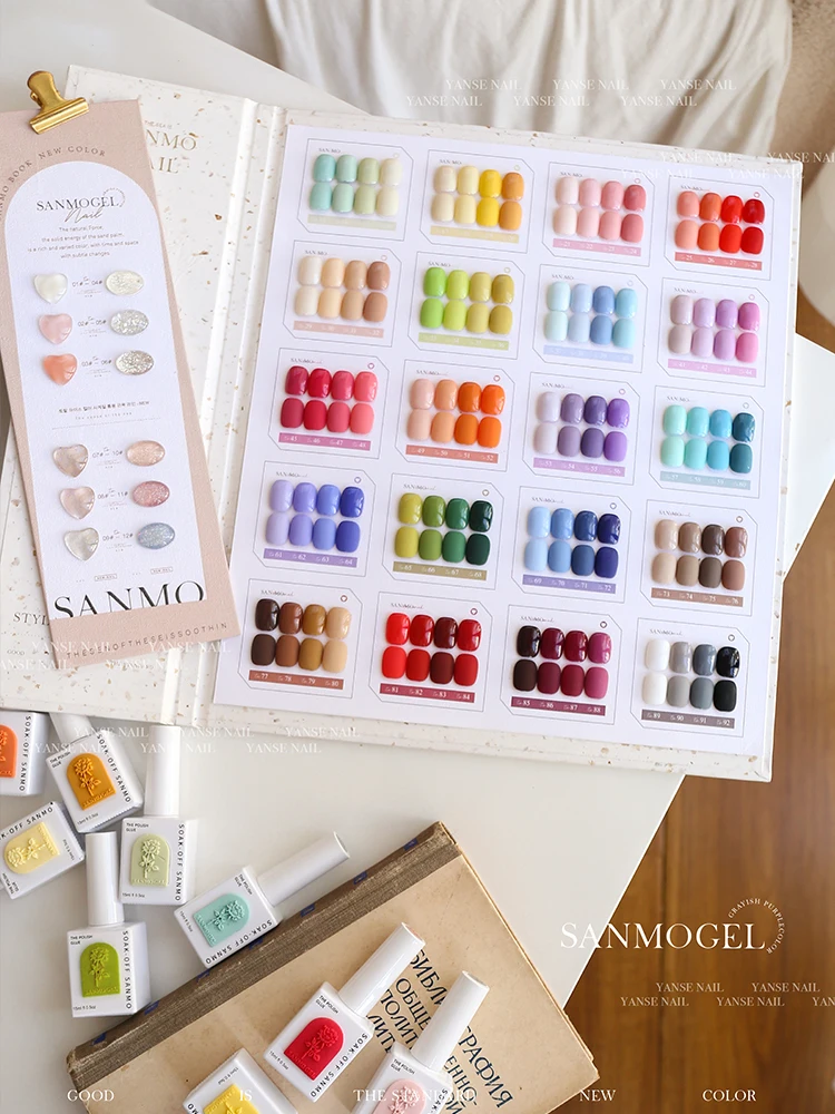 SANMO 92 Spring Summer  Colors Nail Gel For Manicure Nail Salon Wholesale Gel Nail Polish Set Soak Off UV LED Varnish Kit 15ml