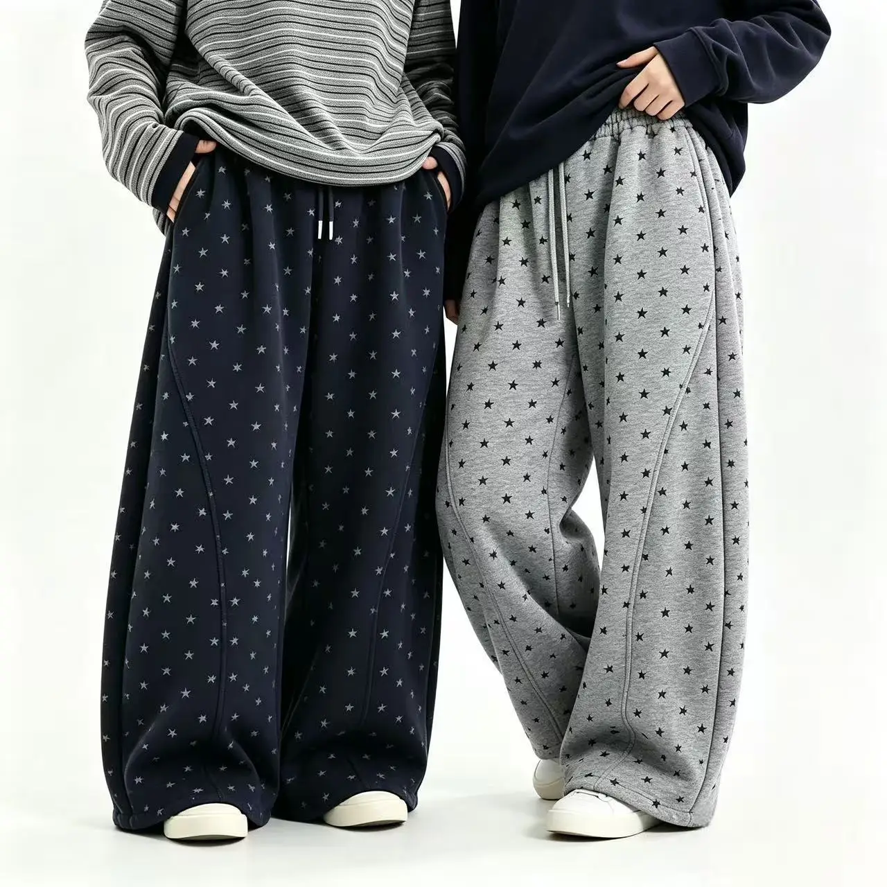 Girls Straight Pants Spring Autumn High Waist Sweatpants Kids Casual Sports Trousers Student Bottoms