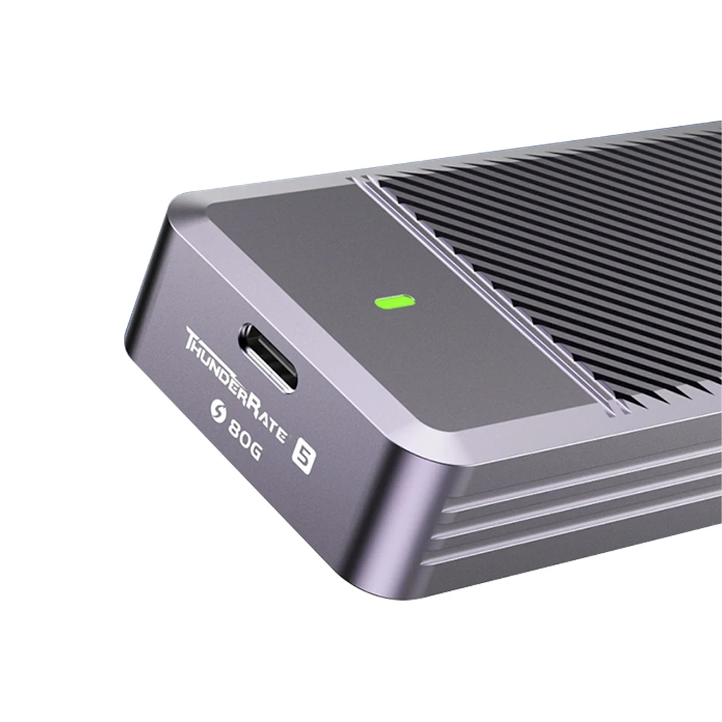 M.2 for NVMe Enclosure Thunderbolt-compatible 5 External SSD Case USB 4 Hard Drive Disk Cover M2 2280 Storage Box House