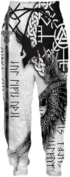 New Unisex Viking 3D Print Causal Clothing Fashion Men Women  Hip Hop Pants Plus Size S-7XL Trouser Jogger Men
