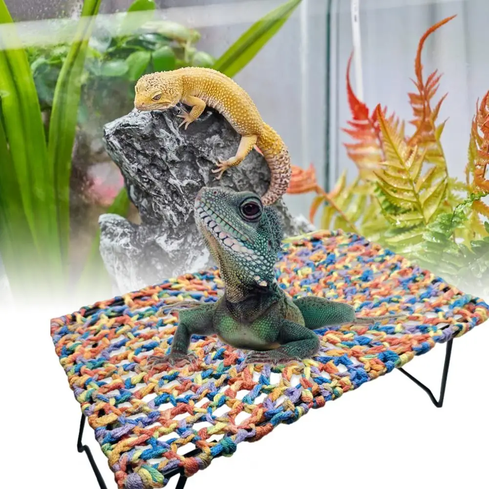 

Handwoven Lizard Nest for Bearded Dragons Lizard Bed for Hand-woven Lizard Bed Hammock Stable Support for Pet for Hamsters