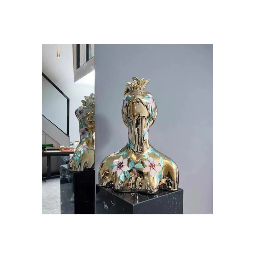 Contemporary Pop Art Sculpture Entrance Abstract Fiberglass Resin  Home Statue Ornament Factory Outlet