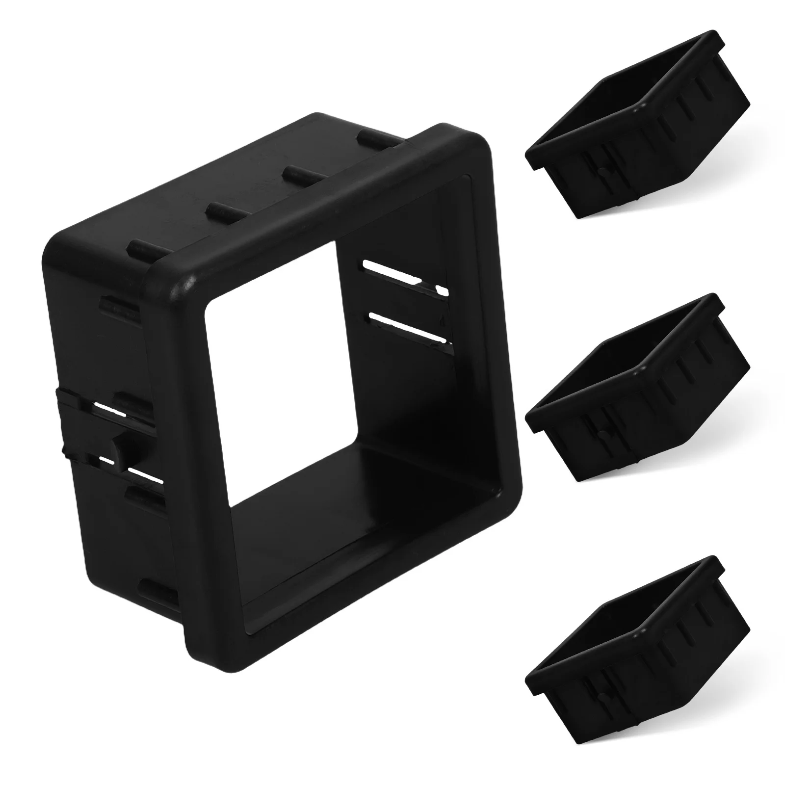 

4 pcs Hollow Square Tube Sleeve Insert For Fitness Equipment Repair Parts Lightweight Durable Pp Pa Material Easy Install Slide