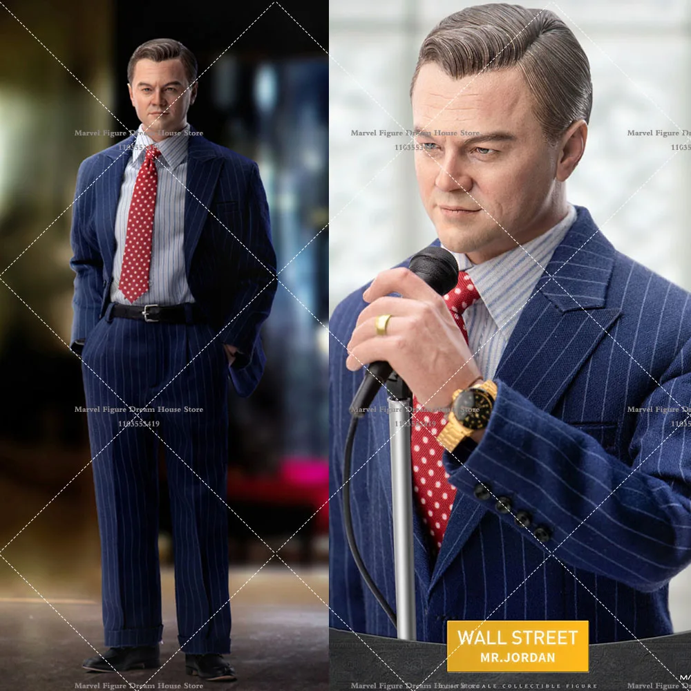 Mars Toys MAT007 1/6 Collectible Wall Street Mr. Jordan Leonardo DiCaprio  12'' Male Soldier Action Figure Model Doll Full Set