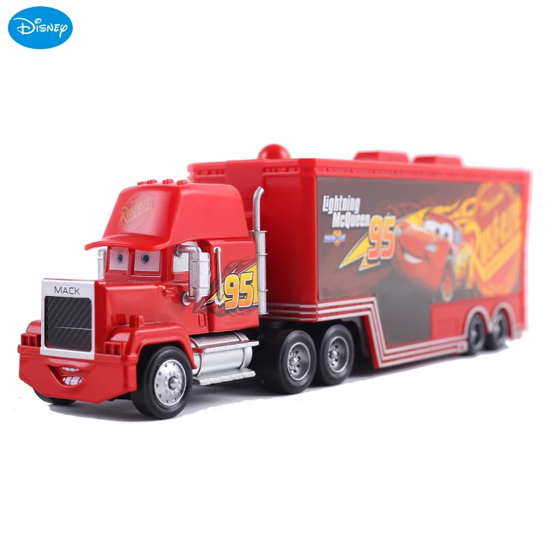 

Disney Pixar Cars Lightning McQueen Mack 95-3 Red Truck Mater Литой под давлением металлический автомобиль игрушки Рождественские игрушки подарок для детей мальчиков