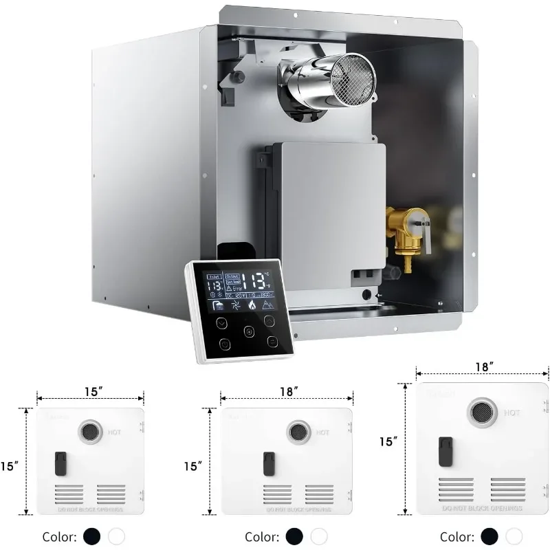 タンクレス給湯器,多機能コントローラー付き,65,000 btu,高高度,利用可能,12v,rsf認定