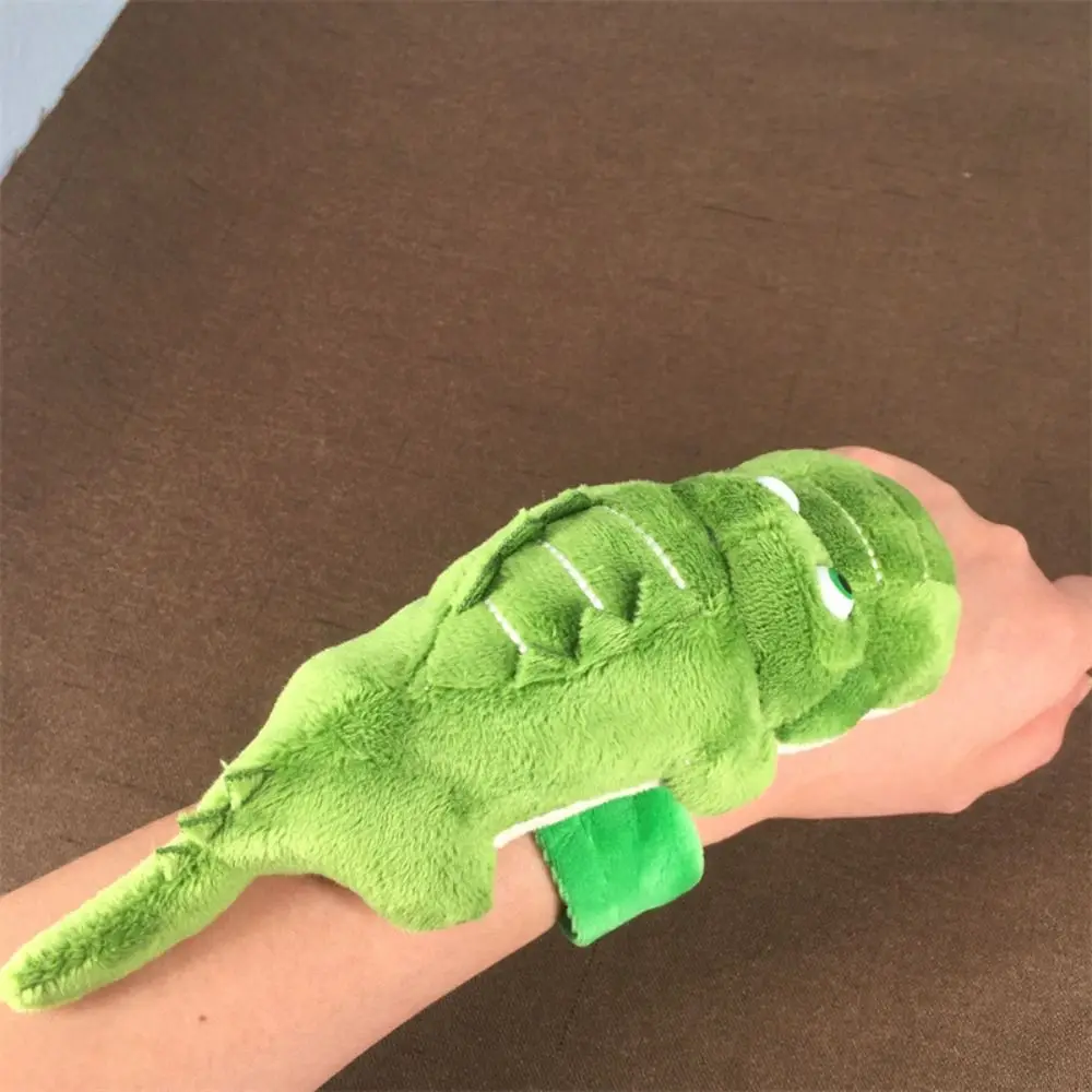 Simulation Crocodile Doll Wristband Wrist Style Hand Ring Bracelet Plush Toy Soft 23cm Animal Slap Bracelets Toy New Year Gift