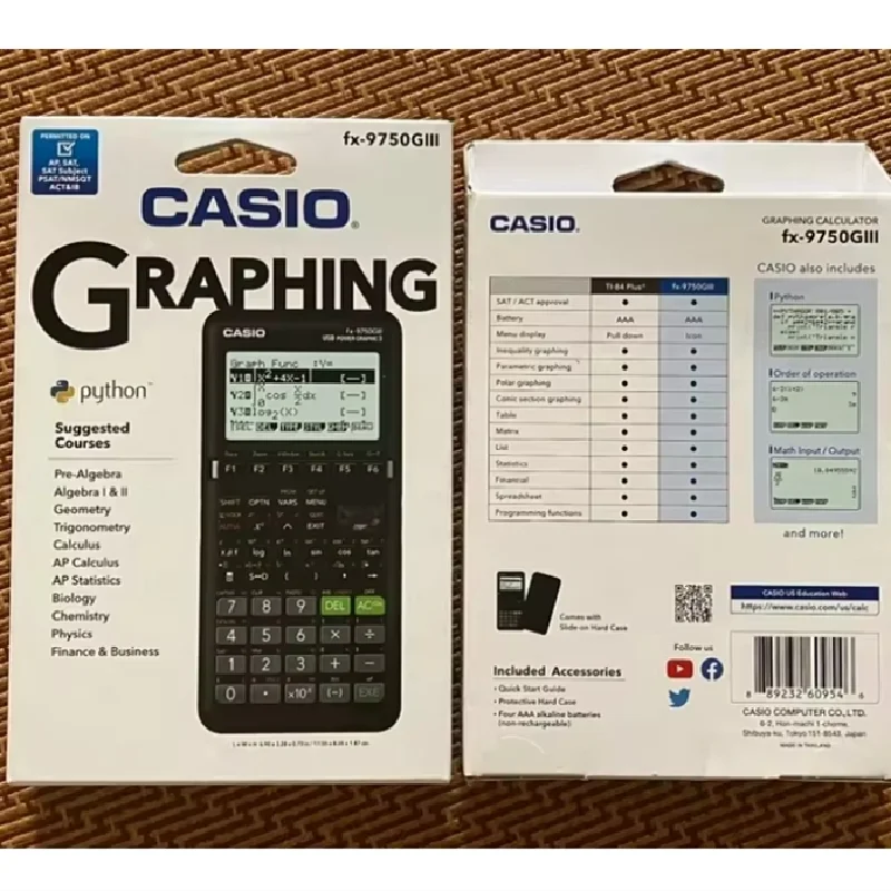 

Fx-9750GIII/9860giii Графический калькулятор Sat/AP Exam Python
