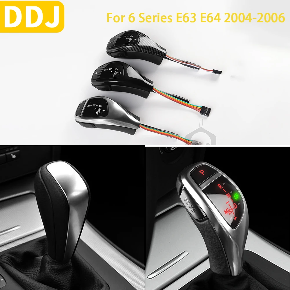 For BMW 6 Series M6 E63 E64 2004 2005 2006 Accessories Car Interior LED Gear Shift Knob Shifter Start Button Replacement Parts