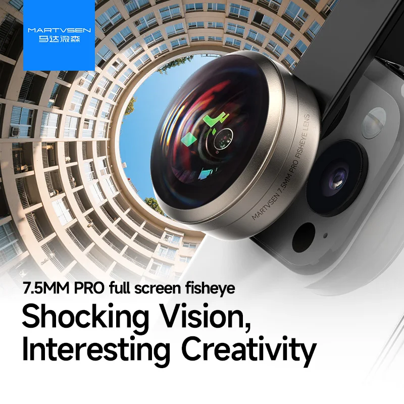 Fourth generation fisheye magnifying universal external phone lens high-definition shooting lens suitable for Apple and Android
