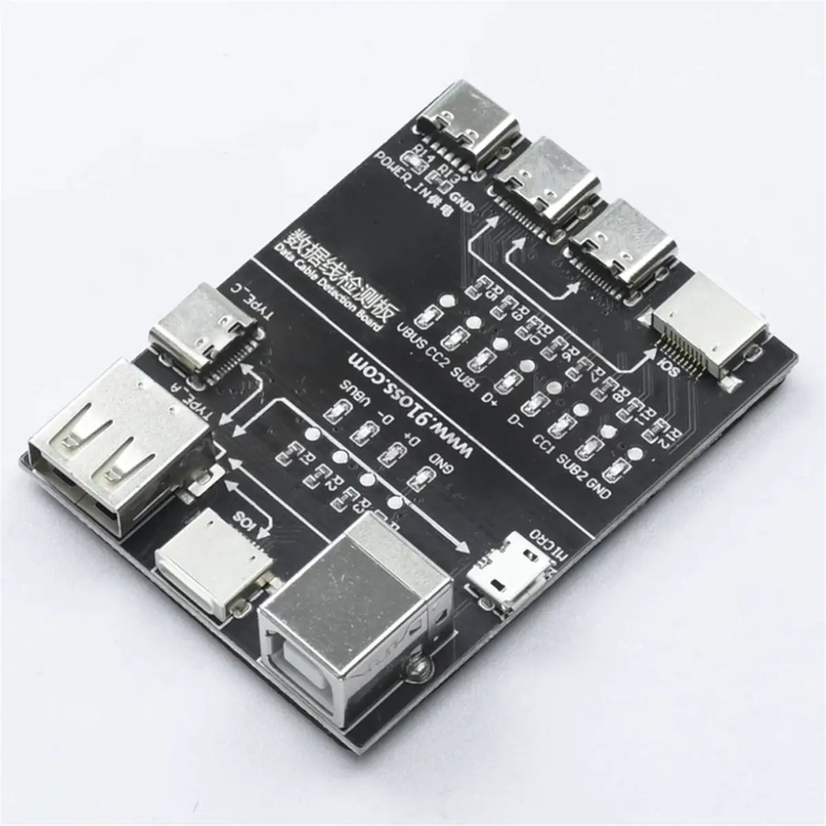 A64I T5 Multi-Function Cable Testing Module Data Cable Tester with Anomaly Detection & Rapid Diagnosis for USB/Type-C/Lightn
